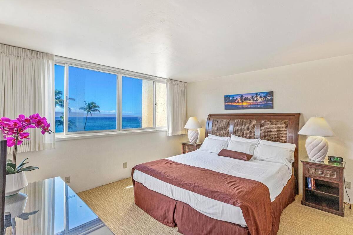 Stunning 1 Bedroom With Ocean And Island Views ~ Sleeps 4 ~ Royal Kahana 514 エクステリア 写真